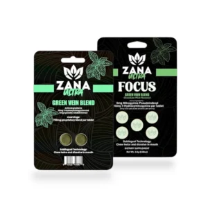 Zana Ultra Green Vein Blend 10mg 7-OH Tablets 2ct